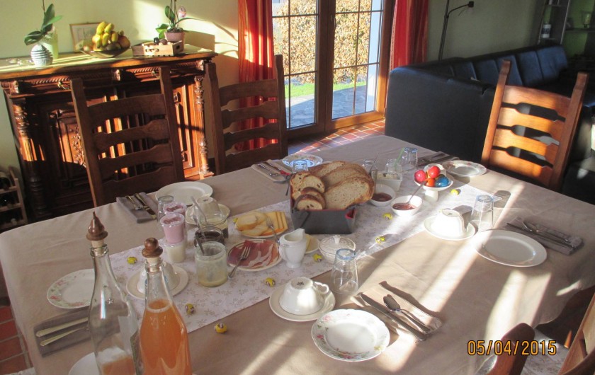 Location de vacances - Chambre d'hôtes à Fauvillers - Petit déjeuner du terroir