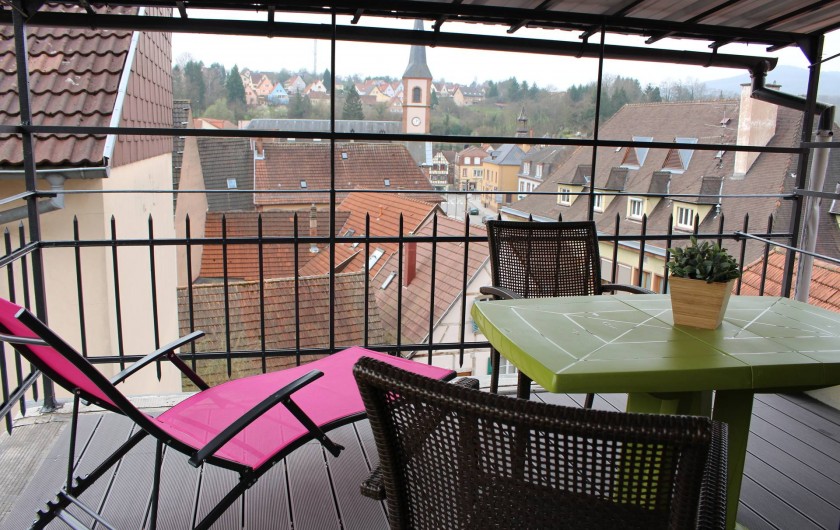 Location de vacances - Appartement à Niederbronn-les-Bains - Vue depuis la terrasse