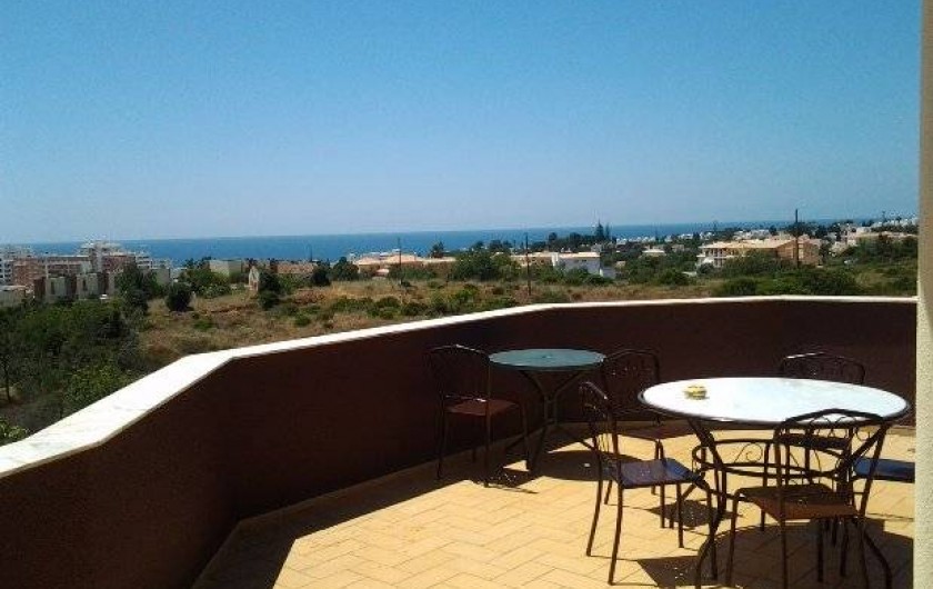 Location de vacances - Appartement à Armação de Pêra - Terrasse privée - vue océan