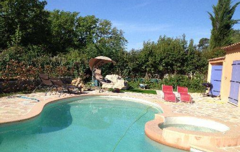 Location de vacances - Villa à Lorgues - autour de la piscine  grande terrasse 