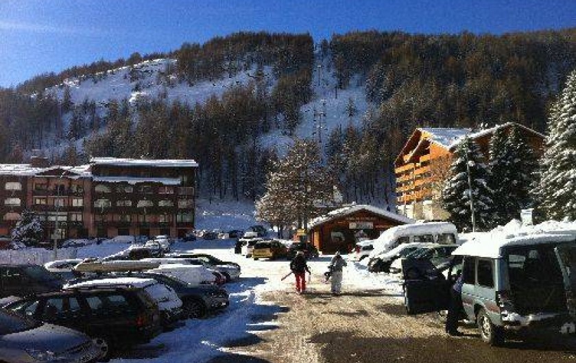 Location de vacances - Studio à La Foux d'Allos - La foux d'Allos pendant la saison de ski