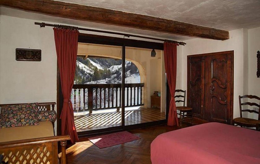 Location de vacances - Maison - Villa à Saint-Dalmas-le-Selvage - Chambre 1 avec terrasse