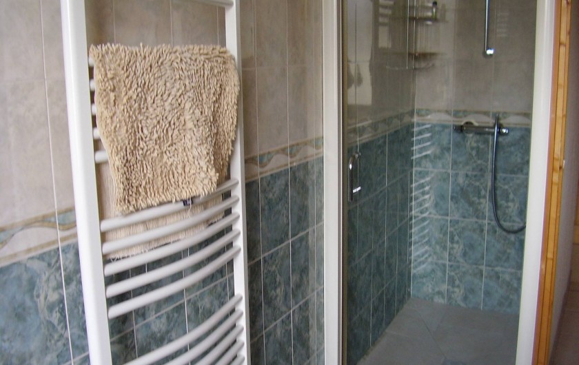 Location de vacances - Appartement à Combloux - salle de bain avec douche