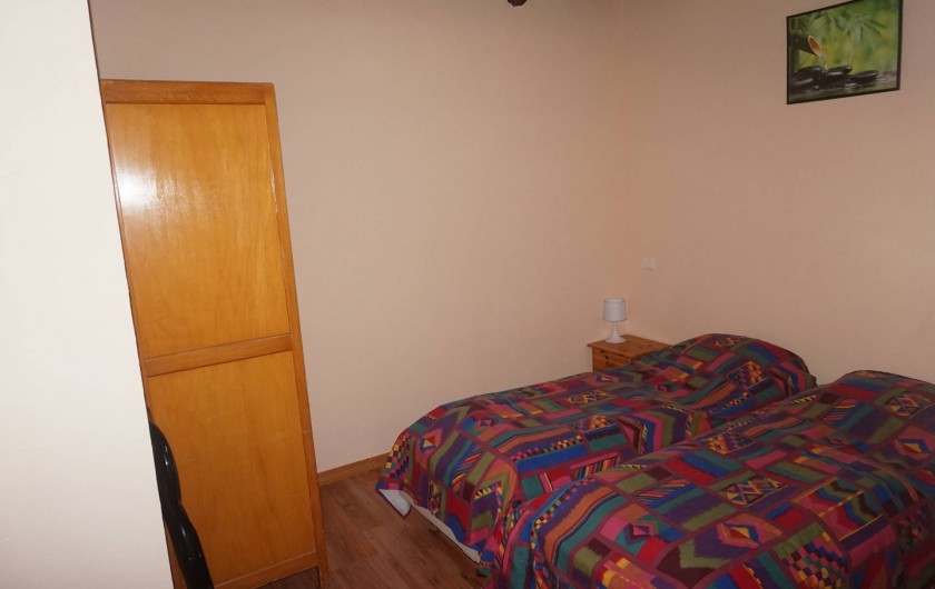 Location de vacances - Appartement à Aussois - chambre avec 2 lits une place