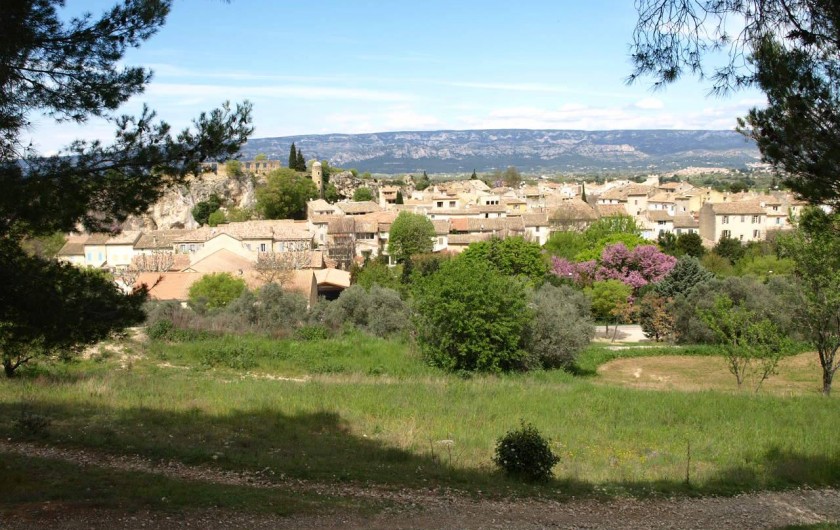 Location de vacances - Villa à Alleins - vue panoramique du village provençal d'Alleins
