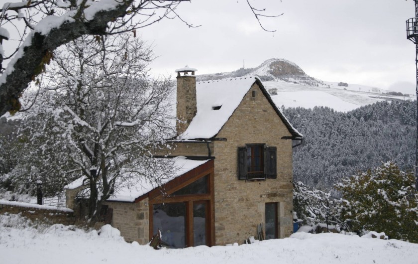 Location de vacances - Gîte à Marvejols - un jour de neige