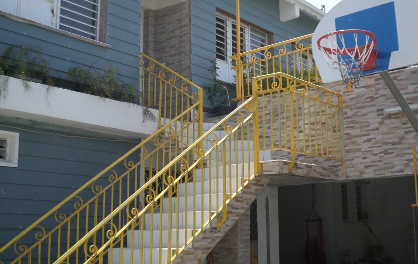 Location de vacances - Appartement à Port-Louis - Escalier arrière villa
