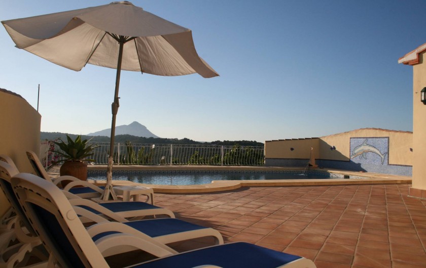 Location de vacances - Villa à Xàbia - Terrasse piscine