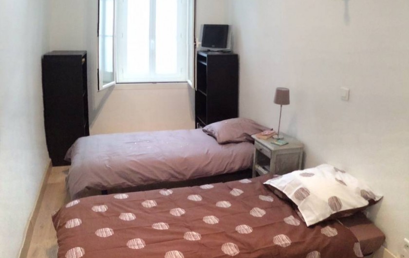 Location de vacances - Appartement à Marseille - Chambre 2 de 12 m2 : 3 lits 1 place 90 cm