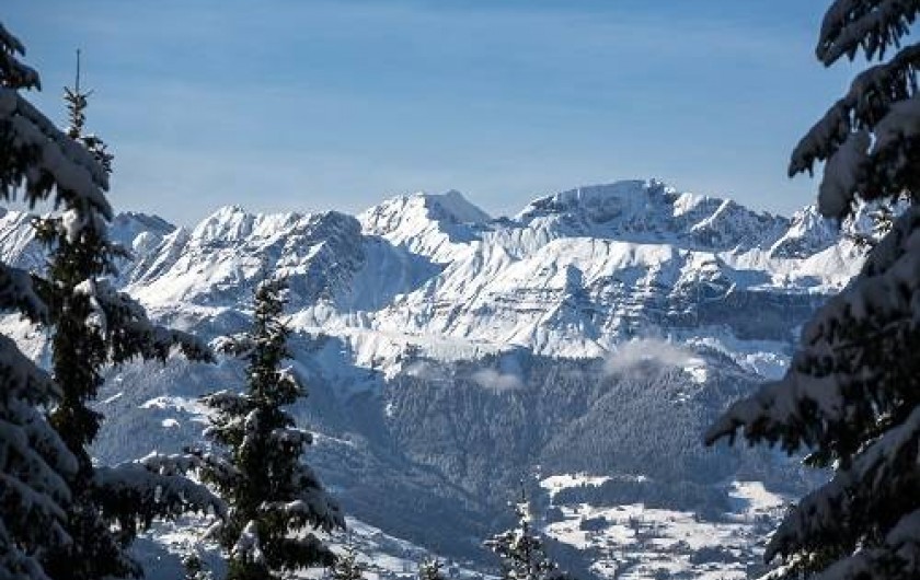 Location de vacances - Chalet à Saint-Gervais-les-Bains - Fabuleuse vue depuis le Spa