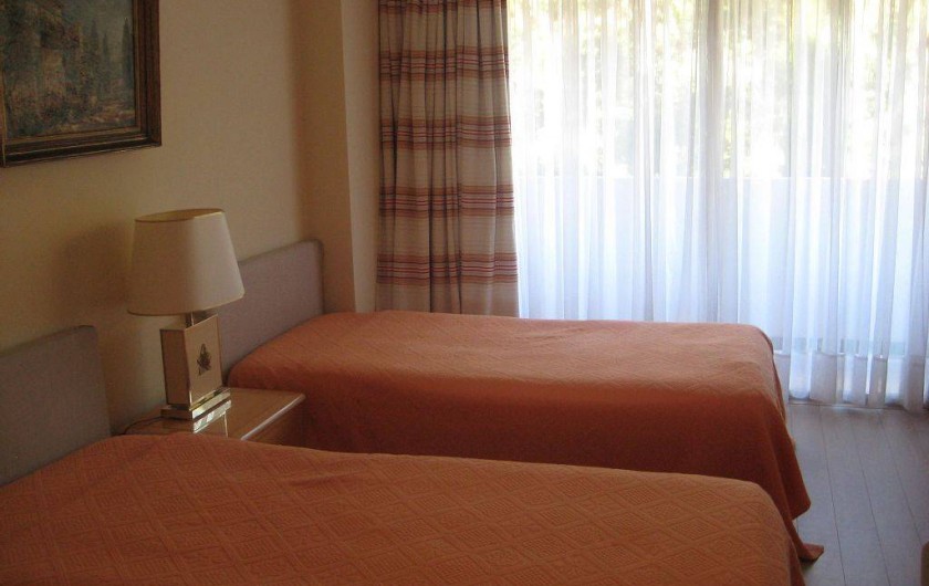 Location de vacances - Appartement à Vallauris - Chambre 2 lits 100cm