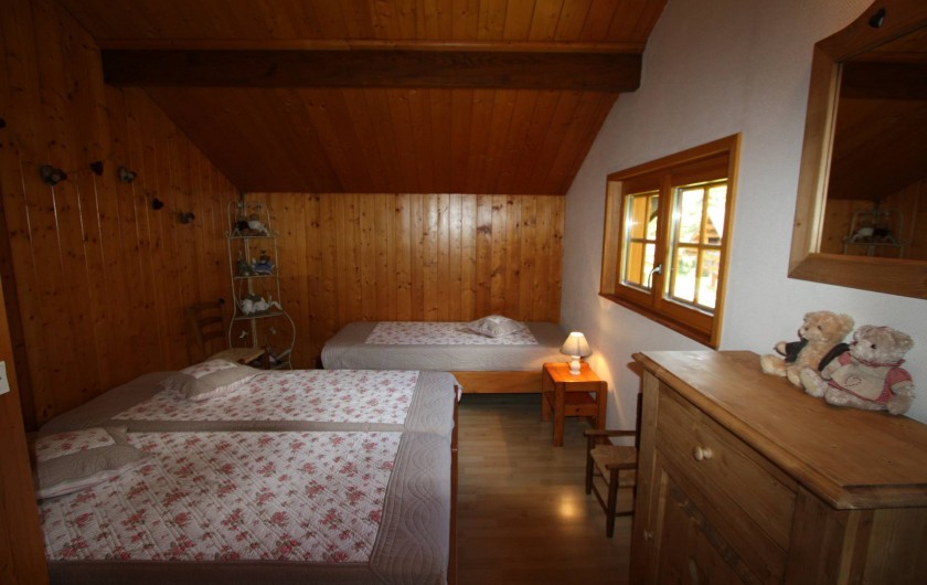 Location de vacances - Chalet à Xonrupt-Longemer - Chambre à 4 lits simples