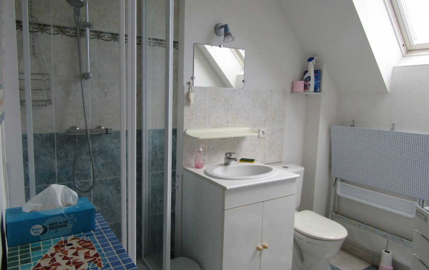 Location de vacances - Maison - Villa à Penvins - douche wc table a langer