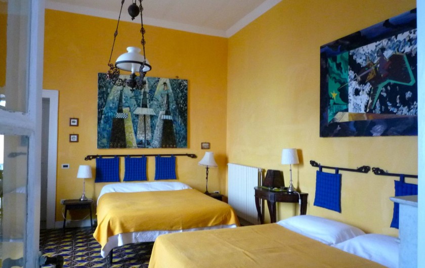Location de vacances - Villa à Massa Lubrense - Chambre citron