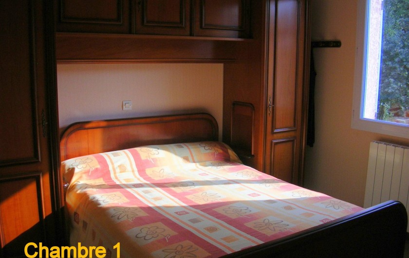 Location de vacances - Villa à Vers-Pont-du-Gard - Chambre 1 avec couchage double