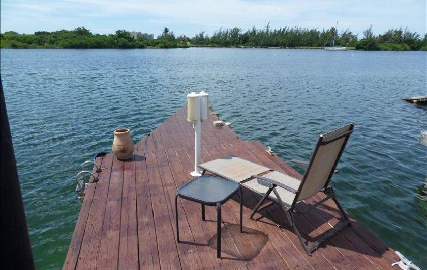 Location de vacances - Villa à Maho - Ponton privé : accueille 3 bateaux