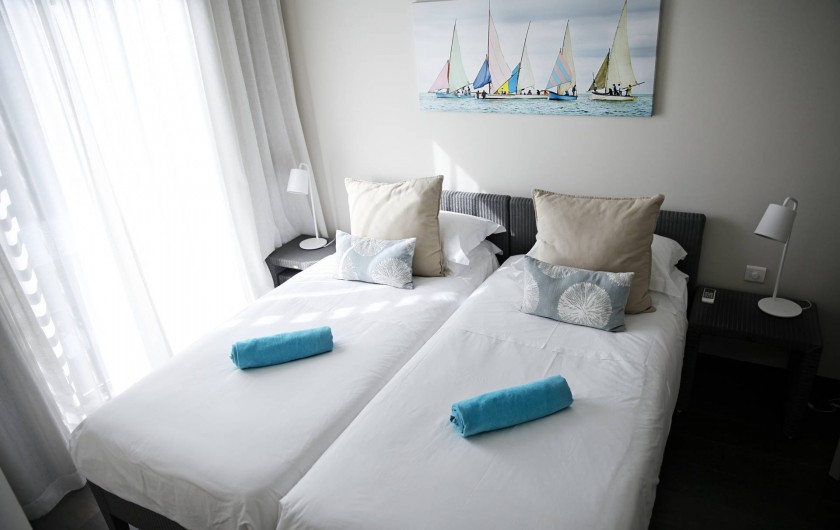 Location de vacances - Appartement à Rivière Noire - Chambre 3 avec 2 lits simple.