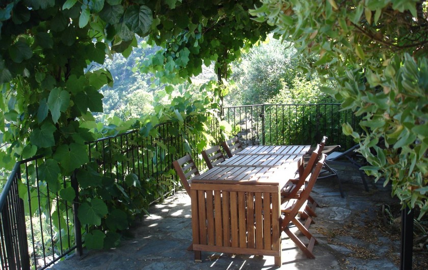 Location de vacances - Villa à Le Pompidou - terrasse en plein été