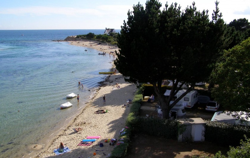 Location de vacances - Camping à Bénodet - la plage le long du camping