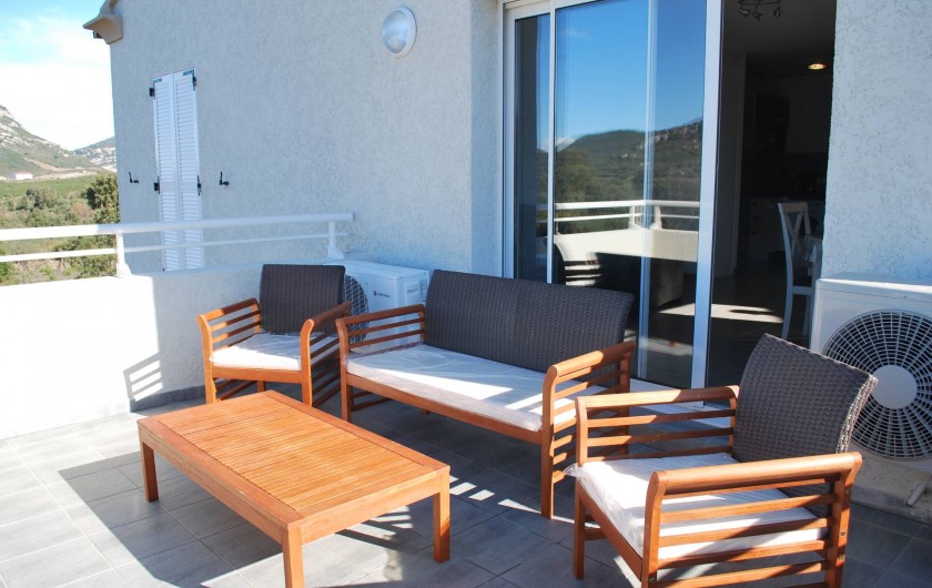 Location de vacances - Appartement à Oletta - la terrasse