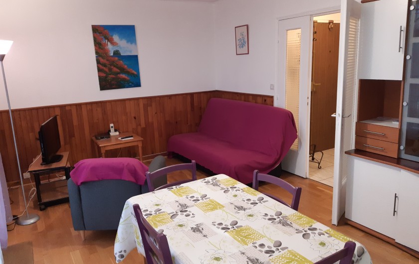 Location de vacances - Bungalow - Mobilhome à Sainte-Luce - SÉJOUR CANAPÉ LIT 2 PERS.