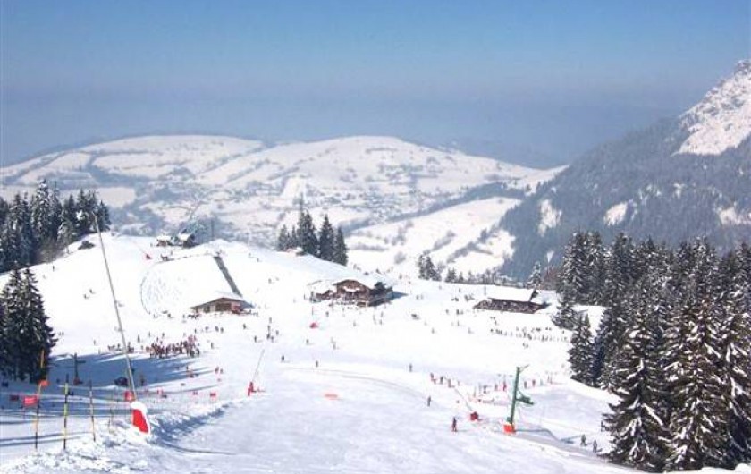 Location de vacances - Appartement à Bernex - photo des pistes de ski