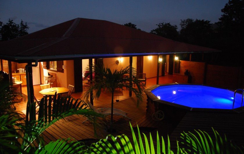 Location de vacances - Cabane dans les arbres à Deshaies - Villa Coté Jardin avec piscine privée sans vis à vis