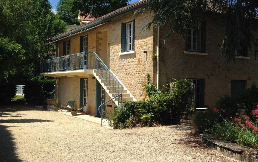Location de vacances - Appartement à Sarlat-la-Canéda - Maison scindée en 2 appartements (balcon et rez de jardin)
