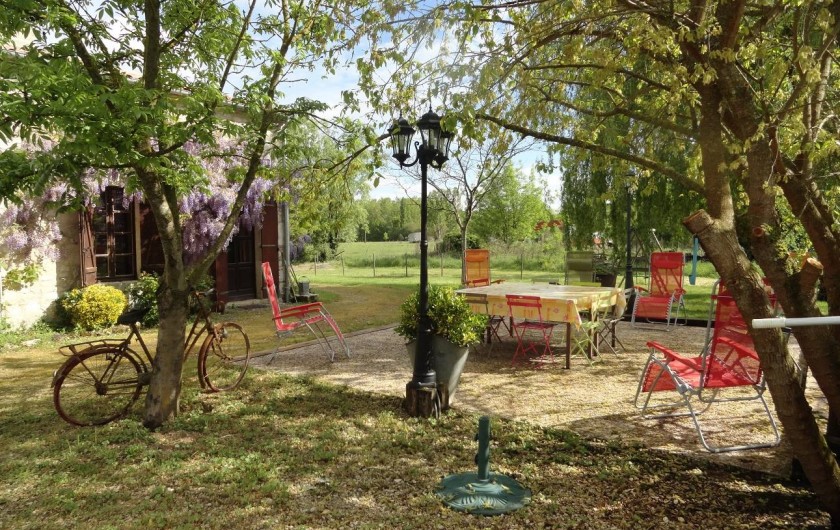 Location de vacances - Gîte à La Sauvetat-du-Dropt - La terrasse