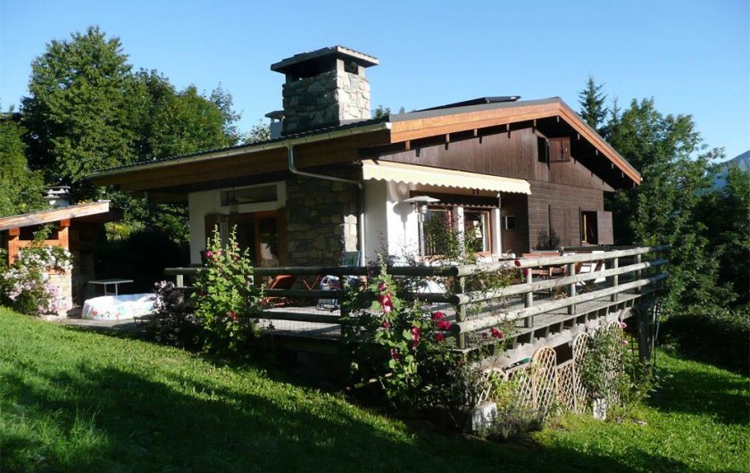 Location de vacances - Chalet à Saint-Gervais-les-Bains - Chalet l'été