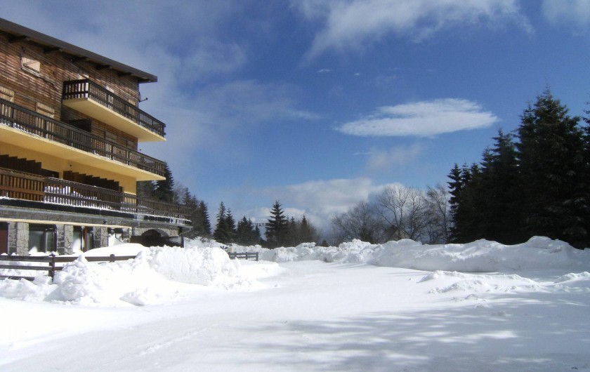Location de vacances - Appartement à Orbey - Départs ski aux pieds vers les pistes de ski alpin et de fonds