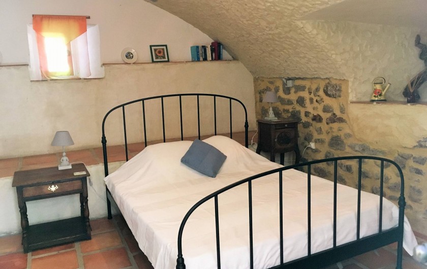 Location de vacances - Gîte à Branoux-les-Taillades - Les Tilleuls (5 pers); chambre double  (lit 160 x 200cm)