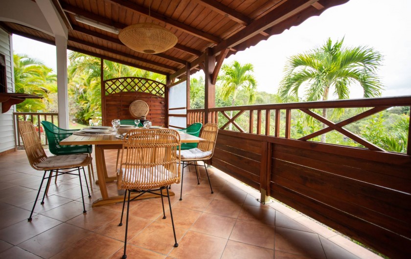 Location de vacances - Villa à Sainte-Anne - TERRASSE PIPIRIT VUE PANORAMIQUE