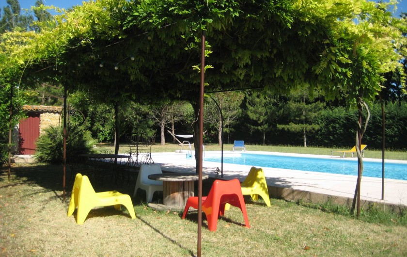 Location de vacances - Appartement à Courthézon - piscine