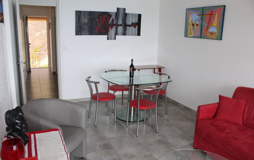 Location de vacances - Appartement à Banyuls-sur-Mer - Salle à manger Table extensible 8 pers