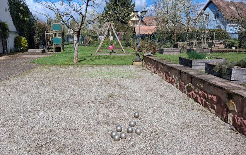 Location de vacances - Gîte à Mittelhausen - Piste de pétanque