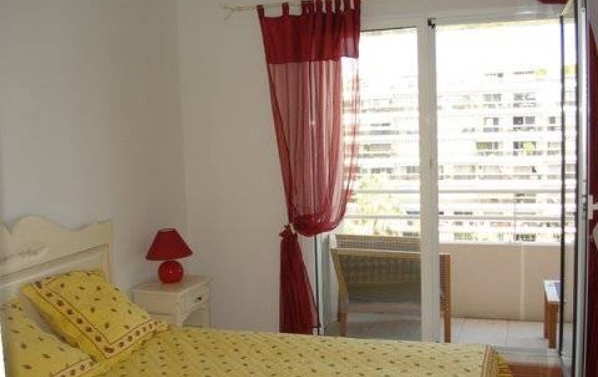 Location de vacances - Appartement à Juan les Pins - Chambre principale