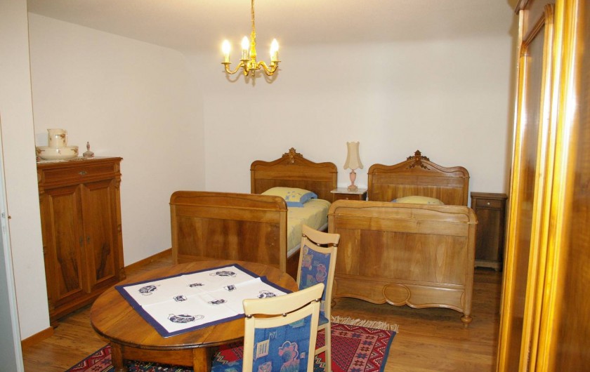 Location de vacances - Appartement à Thannenkirch - chambre lits séparés                        "LE SAPIN"