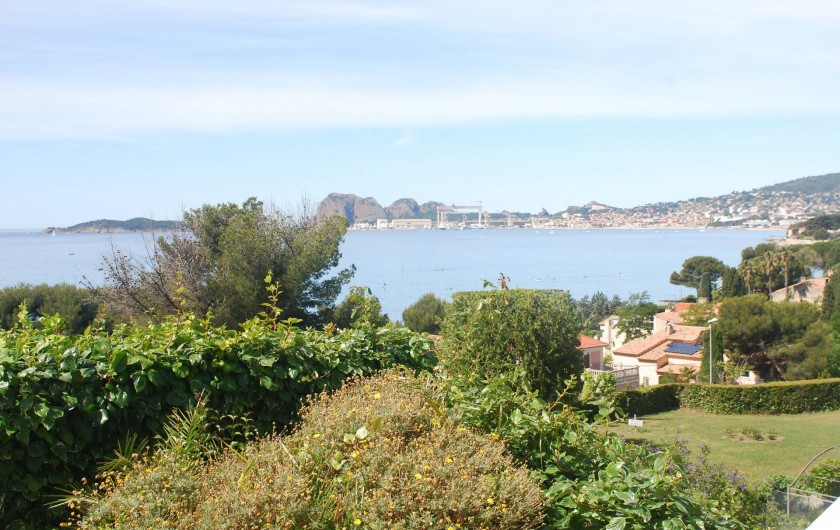 Location de vacances - Appartement à La Ciotat - Vue générale de la bais de La Ciotat vue de la résidence