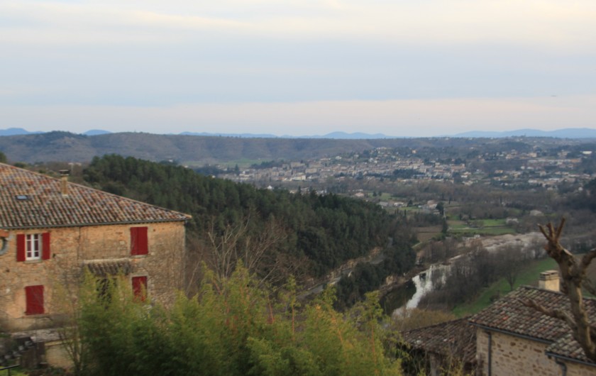 Location de vacances - Maison - Villa à Rosières - la vue du balcon coté Joyeuse