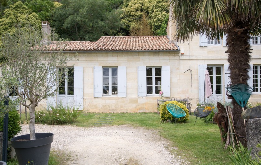 Location de vacances - Gîte à Bourg sur Gironde - Arrivée Maison
