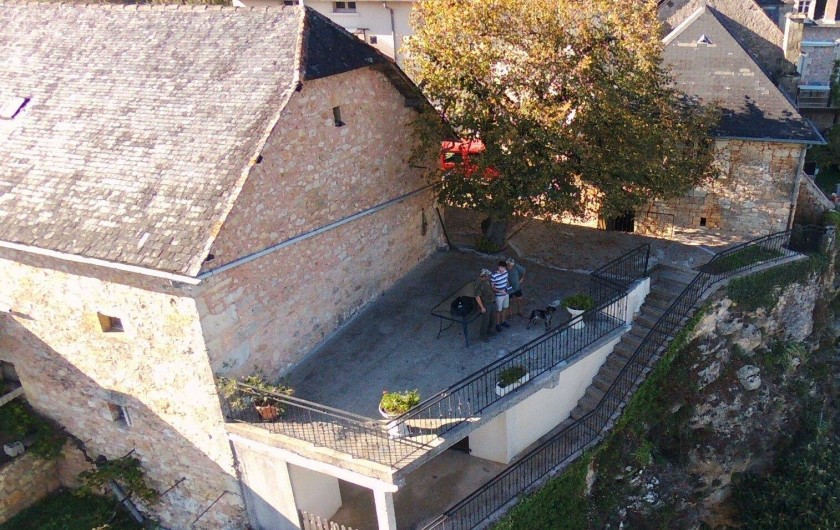 Location de vacances - Villa à Chasteaux - Vue aérienne de la terrasse