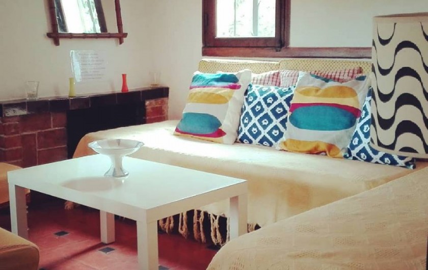 Location de vacances - Appartement à Gassin - Le coin salon avec ses deux couchages