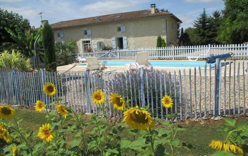 Location de vacances - Maison - Villa à Curac - Façade principale (Sud-est)