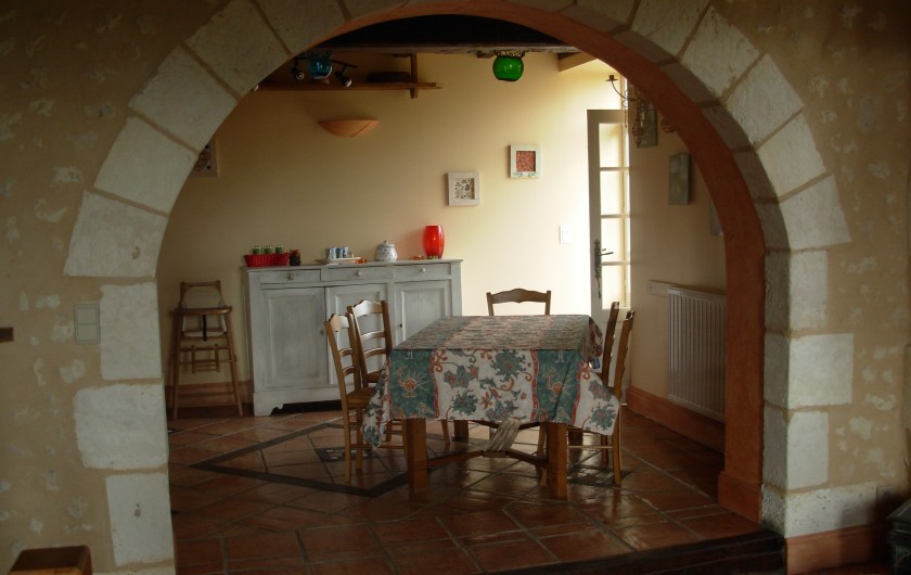 Location de vacances - Maison - Villa à Curac - Salon avec vue sur le cuisine