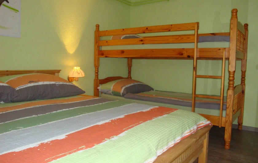 Location de vacances - Appartement à Les Breuleux - 1 lit double 160x200 et lits superposés 90x200