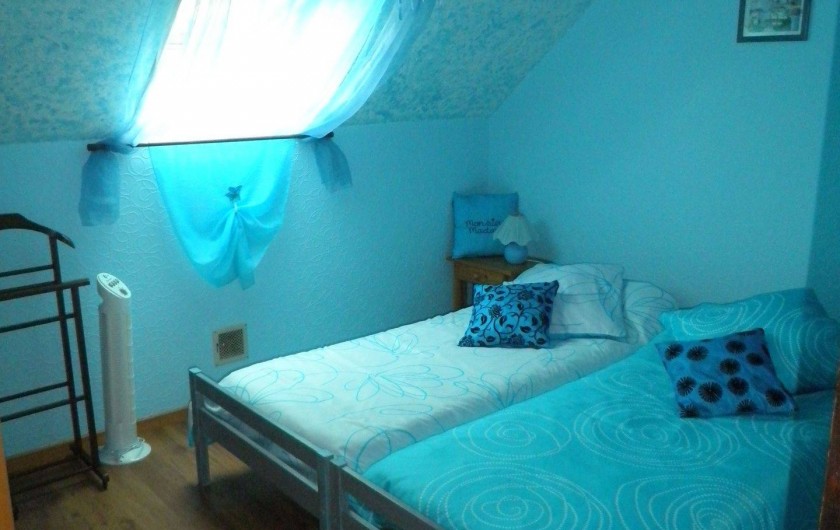 Location de vacances - Maison - Villa à Ancy-le-libre - Chambre appelée Bleue (2 lits jumeaux X 80 )