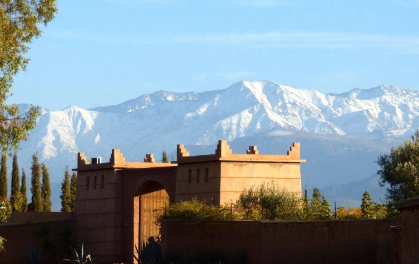 Location de vacances - Villa à Marrakech - L'entrée de Dar Champagne