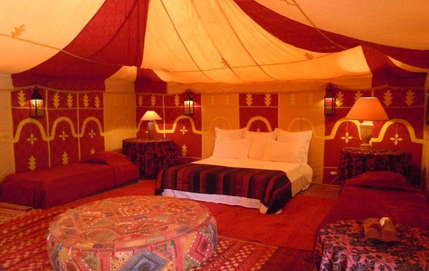 Location de vacances - Villa à Marrakech - La tente caïdale