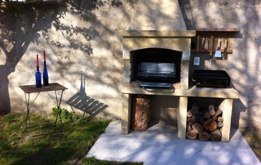 Location de vacances - Gîte à Pernes-les-Fontaines - Coin Barbecue + Plancha